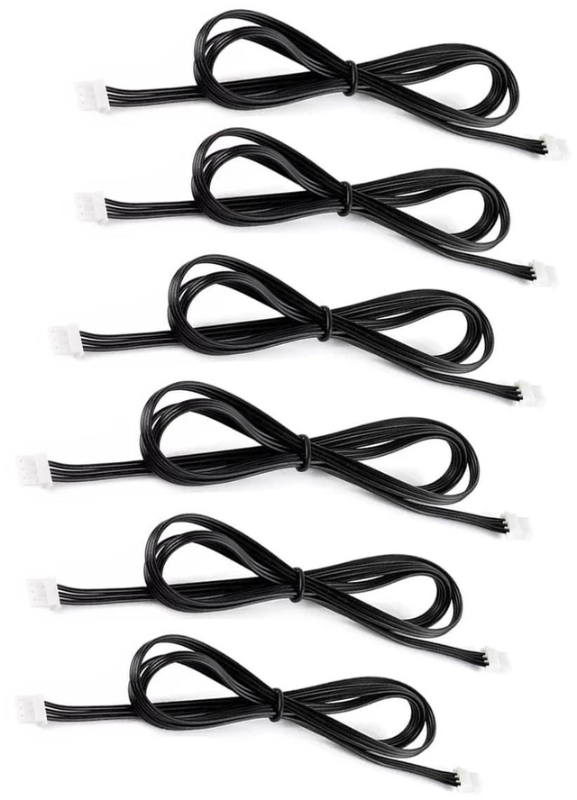 Main image of (6PCS) 5264-3PIN Servo Cable (6PCS), for ST/SC/CF Servos, 900MM / 90CM Length