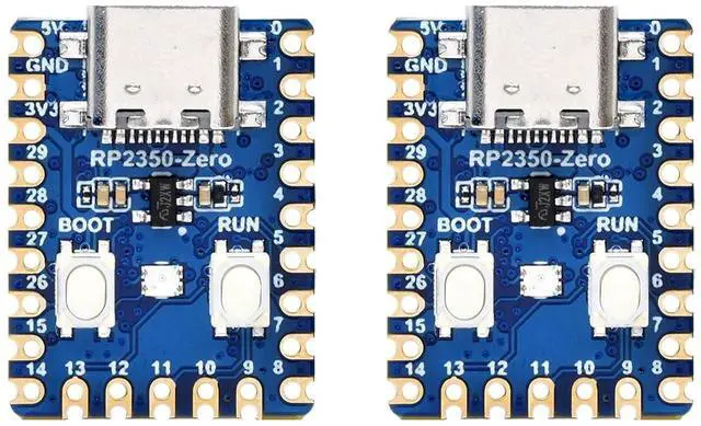 Main image of 2PCS RP2350-Zero Mini Development Board, Based On RPi RP2350A Dual-Core & Dual-Architecture Microcontroller, 29 x Multi-Function GPIO Pins Type-C Connector, Support C/C++, MicroPython