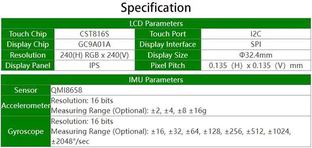 Alt view image 4 of 7 - RP2040 Microcontroller Development Board with 1.28inch Round Touch LCD 240×240 Pixel IPS Display 65K RGB Color with CNC Metal Case, Accelerometer and Gyroscope Sensor, Type-C Connector