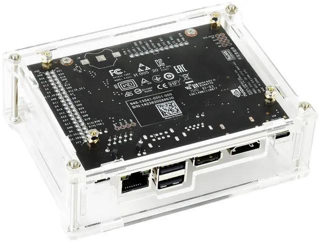 Alt view image 5 of 7 - Jetson Nano Case, Acrylic Clear Case for Jetson Nano 2GB Developer Kit (Only for Jetson Nano 2GB Developer Kit)