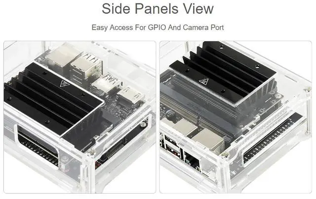 Alt view image 4 of 7 - Jetson Nano Case, Acrylic Clear Case for Jetson Nano 2GB Developer Kit (Only for Jetson Nano 2GB Developer Kit)
