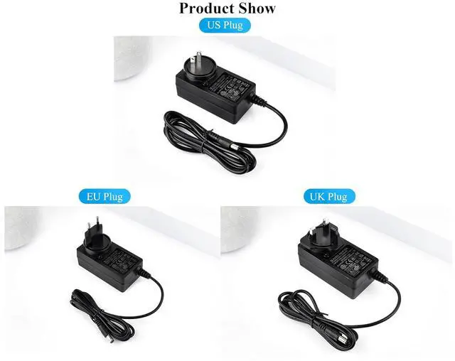 Alt view image 4 of 6 - 12V / 4A Power Supply, Power Adapter, DC Jack Output, OD 5.5mm, ID 2.1mm, US Plug