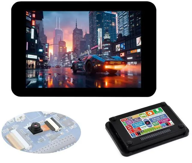 Main image of ESP32-S3 3.5inch Capacitive Touch Display Development Board, IPS LCD 320×480, QSPI and I2C, Support AI Speech Interaction,Enabling AI Interaction and Offline Voice Control, with Case + OV5640 Camera