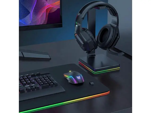 Alt view image 7 of 7 - 2.4G Wireless Gaming Mouse RGB Backlit E-Sports Mouse Optical Computer Mice 5 Adjustable DPI (up to 3600 dpi) with 7 Programmable Buttons for Laptop Desktop PC Computer