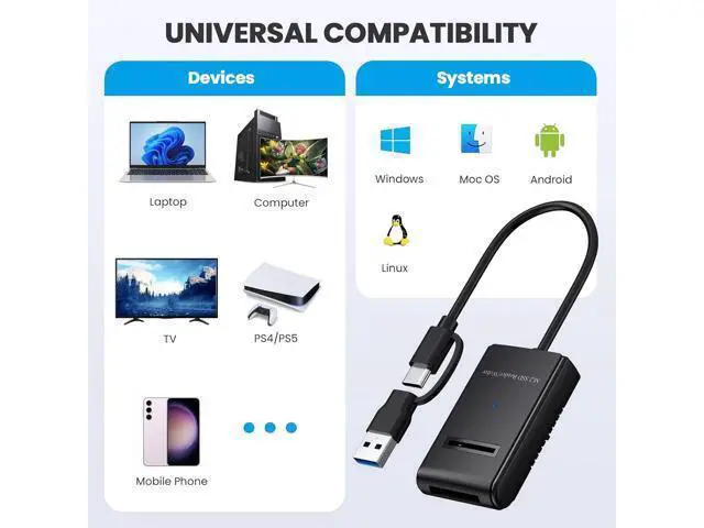 Alt view image 5 of 7 - M.2 NVMe&SATA Reader ,M.2 SSD to USB A C Reader Adapter for (M Key, B+M Key) NVMe and SATA NGFF SSD Drives Dock Full Size 22110/2280/2260/2242/ 2230 Portable Plastic Enclosure