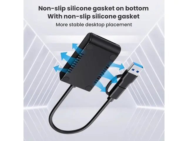 Alt view image 7 of 7 - M.2 NVMe&SATA Reader ,M.2 SSD to USB A C Reader Adapter for (M Key, B+M Key) NVMe and SATA NGFF SSD Drives Dock Full Size 22110/2280/2260/2242/ 2230 Portable Plastic Enclosure