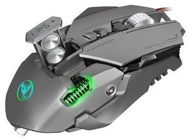 Alt view image 6 of 7 - Mechanical Gaming Mouse USB Wired 7 Keys Customizable Macros Programming Mice RGB Optical Mouse 6400DPI Mause Gamer Mouse