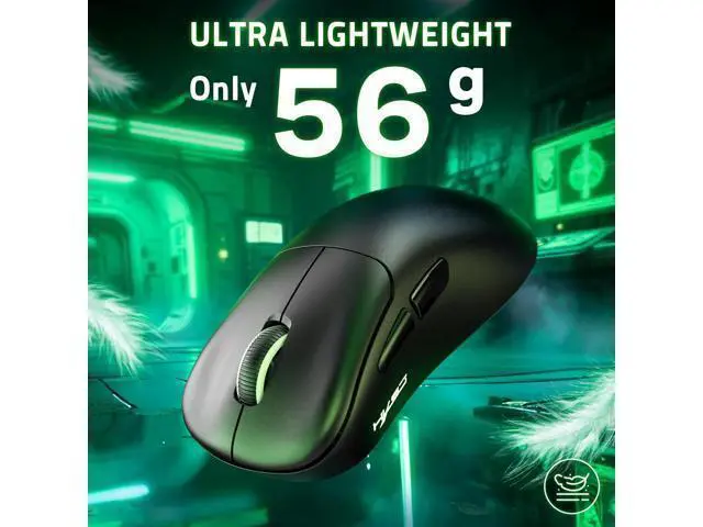 Alt view image 4 of 7 - Wireless Gaming Mouse, Adjustable 10K DPI 1K Optical Sensor Tri-Mode Wireless Mouse, 2.4G/BT/USB-C Rechargeable 6 Programmed Buttons,56g Lightweight Right-Handed Ergonomic Computer Mice