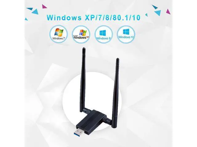 Alt view image 5 of 7 - USB WIFI Adapter 1200M USB 3.0 Wireless Wifi Dongle 5G/866Mbps 2.4G/300Mbps 5dBi Dual Band Antenna 802.11 AC Wireless Network Adapter for Desktop/PC/Laptop Windows XP/Vista/7/8/10, Linx2.6X Mac OS X