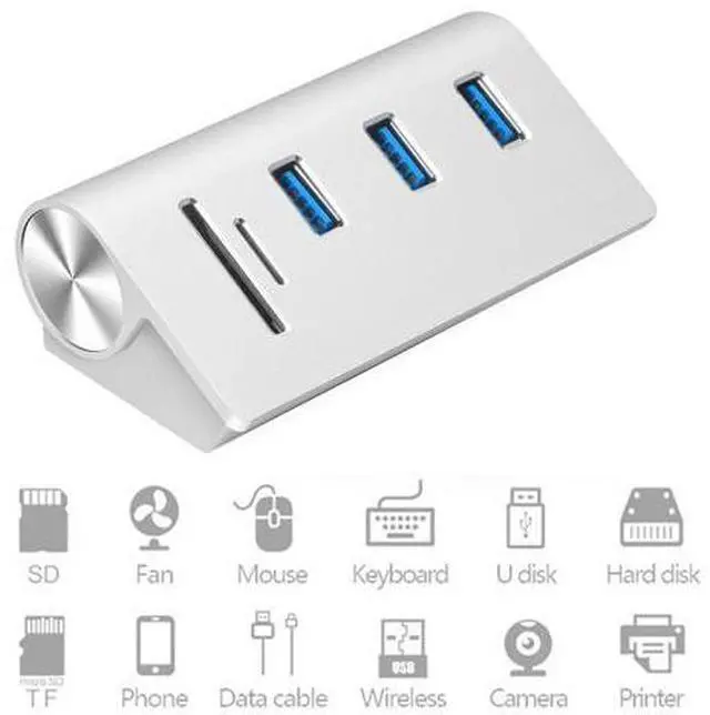 Main image of Multi usb 3.0 hub 3 port adapter splitter Power Interface SD TF Card Reader for MacBook Air computer laptop accessories