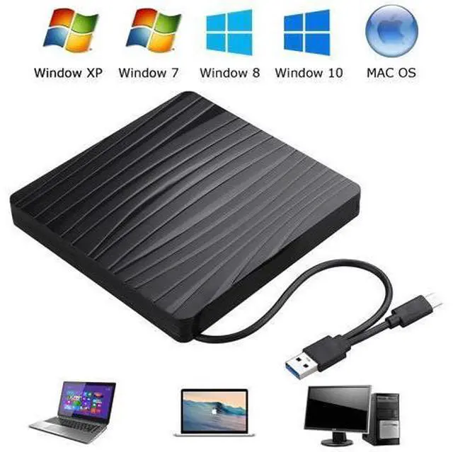 Main image of Type C USB 3.0 Slim External DVD RW CD Writer Drive Burner Reader Player Optical Drives CD-RW Burner Reader Recorder For Laptop