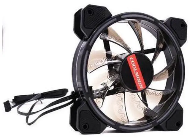 Alt view image 7 of 7 - Computer Case PC Cooling Fan RGB Adjust 120mm Quiet + IR Remote New Computer Cooler RGB CPU Case Fan Three in One