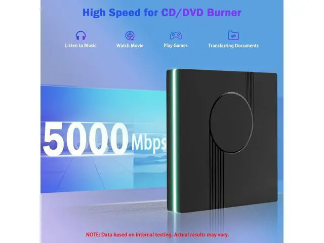 Alt view image 4 of 7 - RGB External CD/DVD Drive for Laptop, External DVD Drive USB 3.0 Type-C Portable DVD Player, CD Burner +/-RW Optical Drive, Slim CD ROM External Optical Drive for Laptop Desktop PC Windows Mac