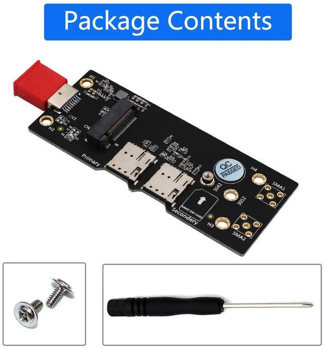 Alt view image 7 of 7 - SUPERPLUS NGFF(M.2) to USB 3.0 Adapter with Dual Nano SIM Card Slot for 3G/4G/5G Module