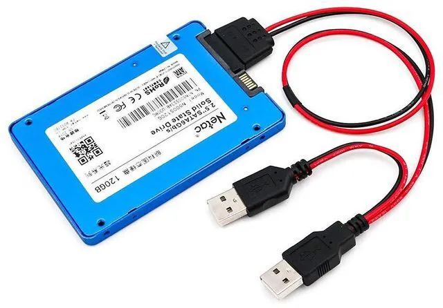 Alt view image 5 of 5 - SUPERPLUS 40cm USB to SATA Power Cable for 2.5" SATA HDD