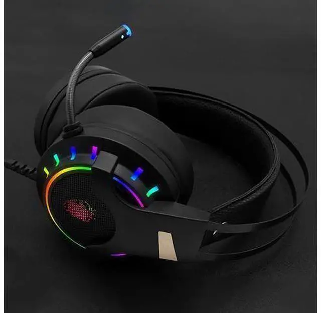 Alt view image 6 of 7 - Stereo Gaming Headset for PS4, PC, Xbox One Controller, 7.1-Channel Noise Cancelling Over Ear Headphones with Mic, LED Light, Bass Surround, Soft Memory Earmuffs for Laptop Mac Nintendo PS3 Games