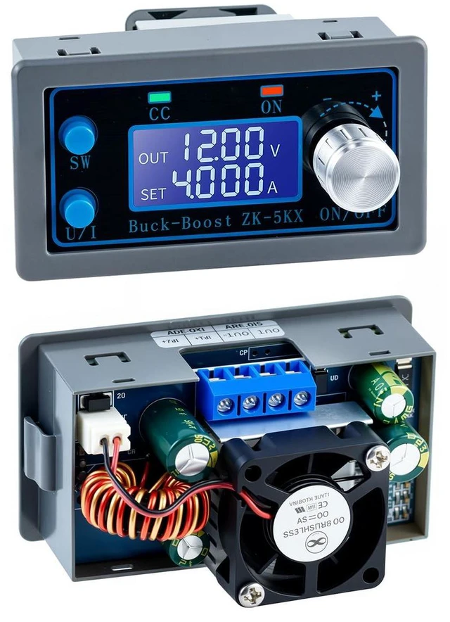 Alt view image 2 of 7 - DC DC Buck Boost Power Converter CC CV 0.6-36V 5A 5V 6V 12V 24V Power Module Adj