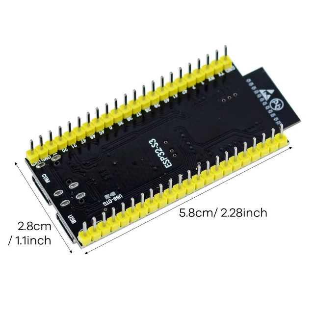 Alt view image 4 of 7 - 3Pack ESP32-S3 Development Board N16R8 MCU with Dual-Mode Wi-Fi Bluetooth Type-C