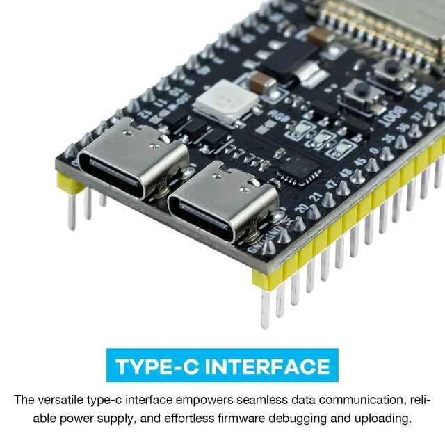 Alt view image 3 of 7 - 3Pack ESP32-S3 Development Board N16R8 MCU with Dual-Mode Wi-Fi Bluetooth Type-C