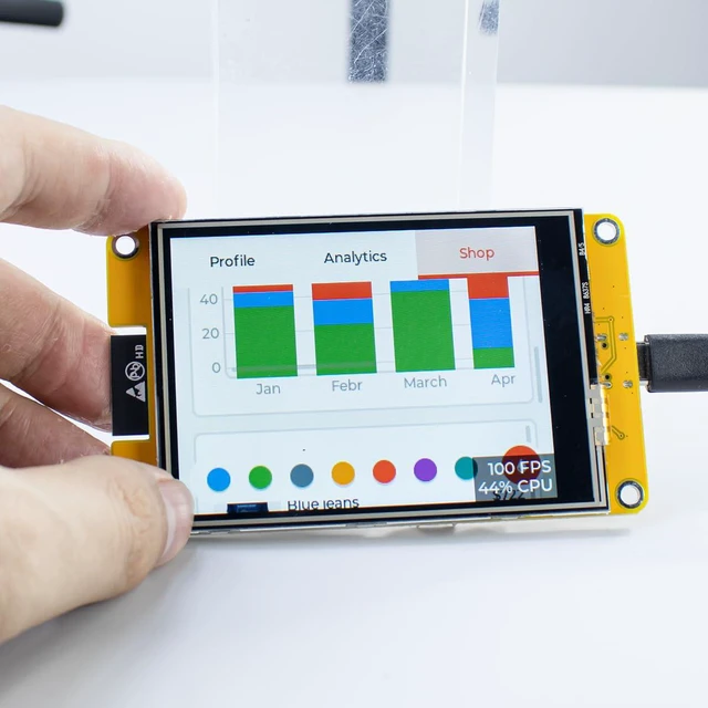 Alt view image 6 of 7 - 3.2'' ESP32 LCD Display Resistive Touchscreen with WiFi+BT, ST7789P3 Driver 240x