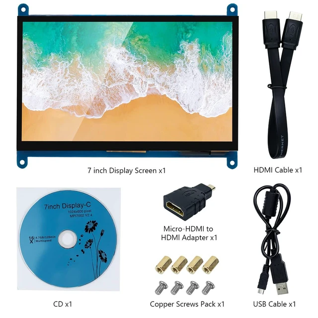 Alt view image 7 of 7 - 7 Inch IPS LCD Touch Screen Display Panel 1024×600