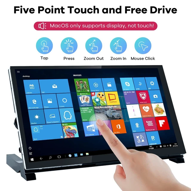 Alt view image 2 of 7 - 7 Inch IPS LCD Touch Screen Raspberry Pi Monitor Display 1024×600