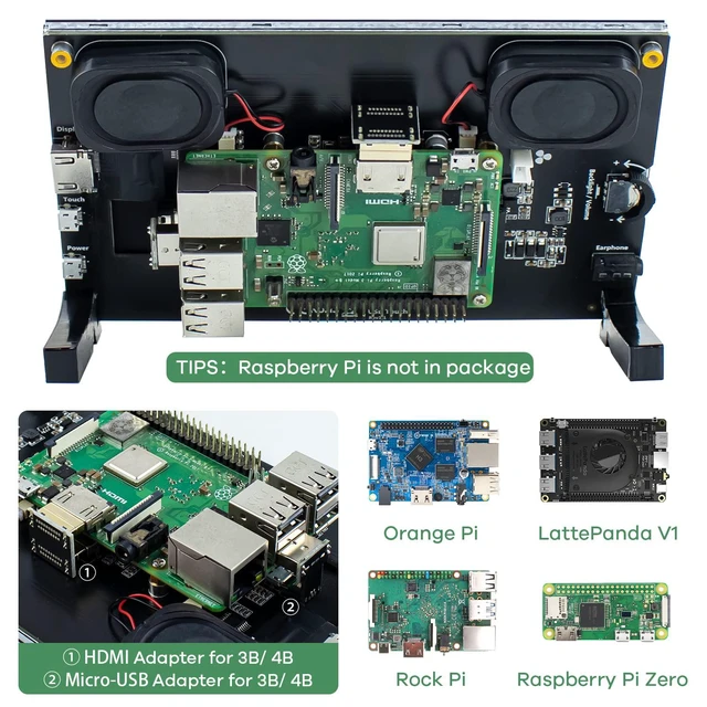 Alt view image 6 of 7 - 7 Inch IPS LCD Touch Screen Raspberry Pi Monitor Display 1024×600