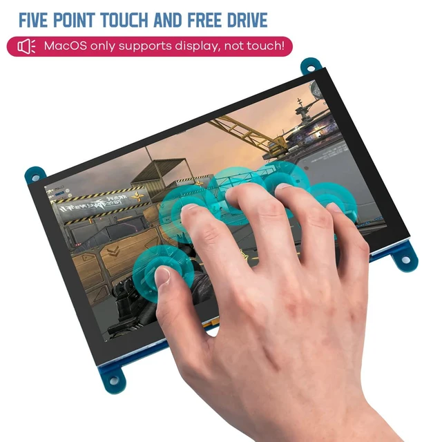 Alt view image 3 of 7 - 5 Inch IPS LCD Touch Screen Display Panel 800×480 HDMI Monitor