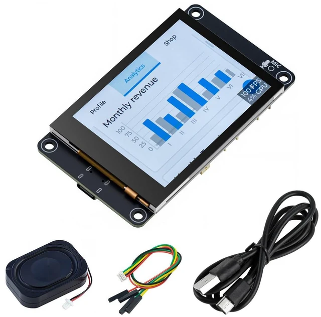 Main image of ESP32-S3 Touchscreen Module, 2.8" 240x320 IPS LCD EPS32 Display with WiFi Blueto