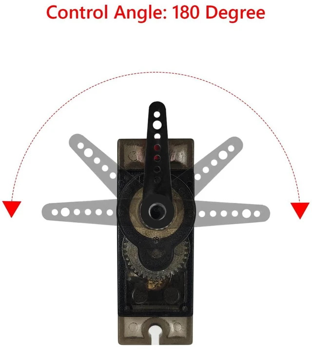 Alt view image 3 of 7 - 5 Pack MG90S Servo 9G Servo Metal Gear Micro Servo for Arduino Project RC Helico
