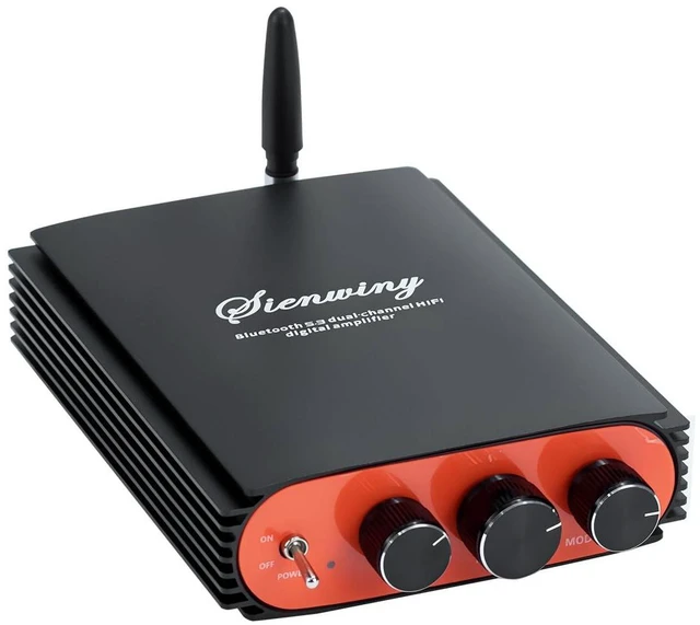 Main image of 600W 2 Channel Bluetooth 5.3 Amplifier, TPA3255 HiFi Stereo Audio Amp with Subwo