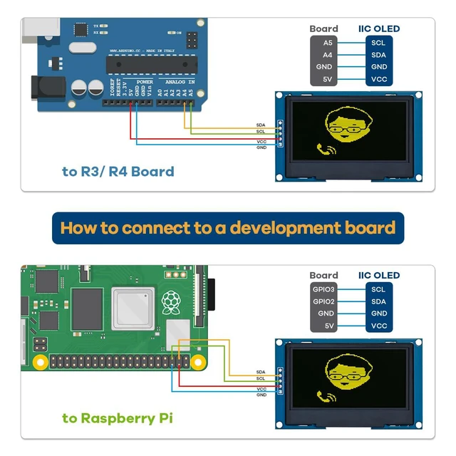 Alt view image 3 of 7 - 2.42 inches 128x64 IIC I2C OLED Display Module SSD1309 Driver OLED Screen Module