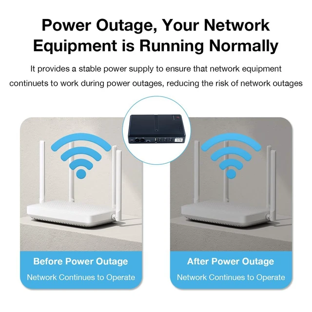 Alt view image 3 of 7 - Mini DC UPS Uninterruptible Power Supply, UPS Battery Backup Power Supply