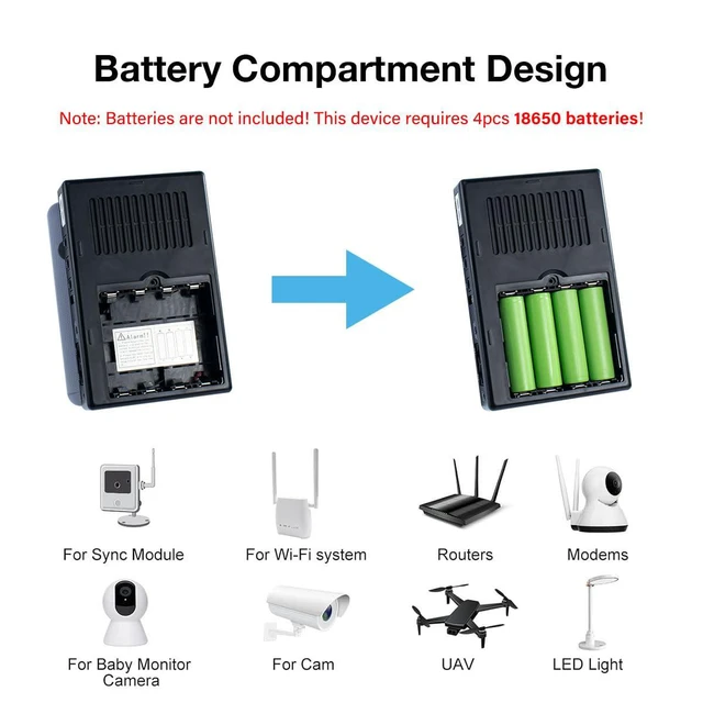 Alt view image 5 of 7 - Mini DC UPS Uninterruptible Power Supply, UPS Battery Backup Power Supply