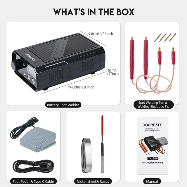 Alt view image 7 of 7 - 10KW Battery Spot Welder 1200A Dual Pulse Spot Welding Equipment