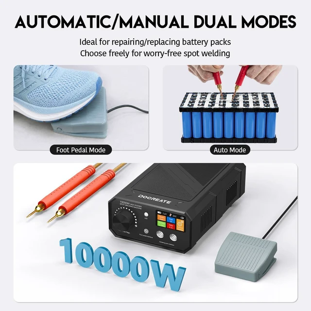 Alt view image 5 of 7 - 10KW Battery Spot Welder 1200A Dual Pulse Spot Welding Equipment