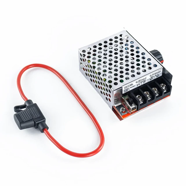 Alt view image 7 of 7 - PWM DC Motor Speed Controller DC 7-70V 30A 12V 24V 36V 48V with 30 Amp Fuse