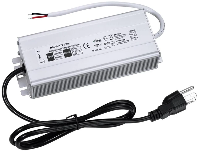 Main image of 100W LED Driver 110V AC to 12V DC 8.33A LED Power Supply
