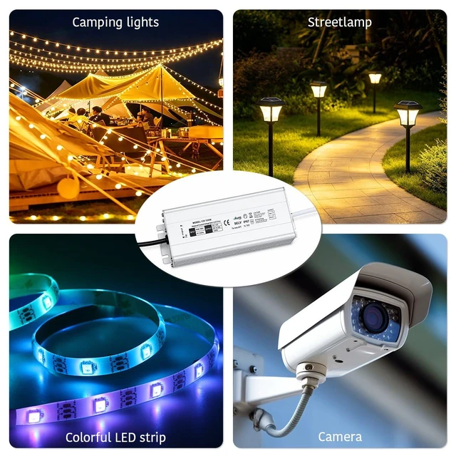 Alt view image 7 of 7 - 100W LED Driver 110V AC to 12V DC 8.33A LED Power Supply