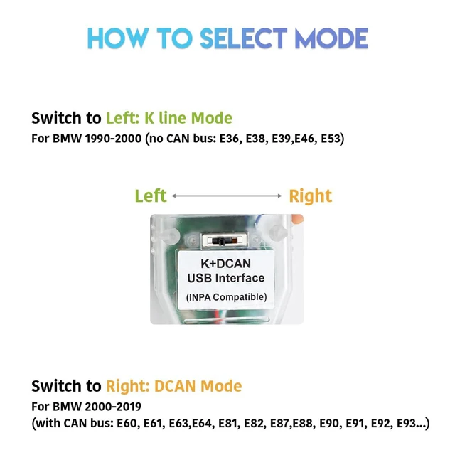 Alt view image 3 of 6 - K+DCAN USB Cable with Switch