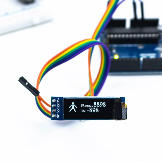 Alt view image 2 of 7 - 5 Pcs 0.91 Inch I2C OLED Display Module IIC OLED Screen DC 3.3V~5V Compatible wi