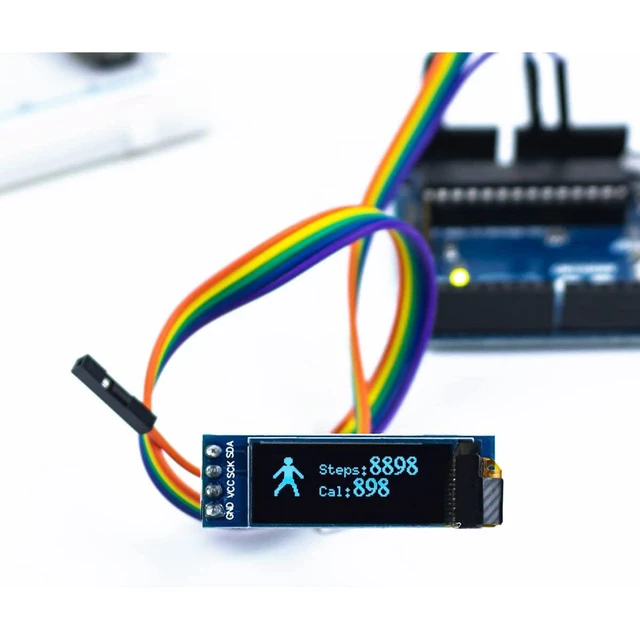 Alt view image 2 of 7 - 5 Pcs 0.91 Inch I2C IIC OLED Display Module OLED Screen DC 3.3V~5V Compatible wi