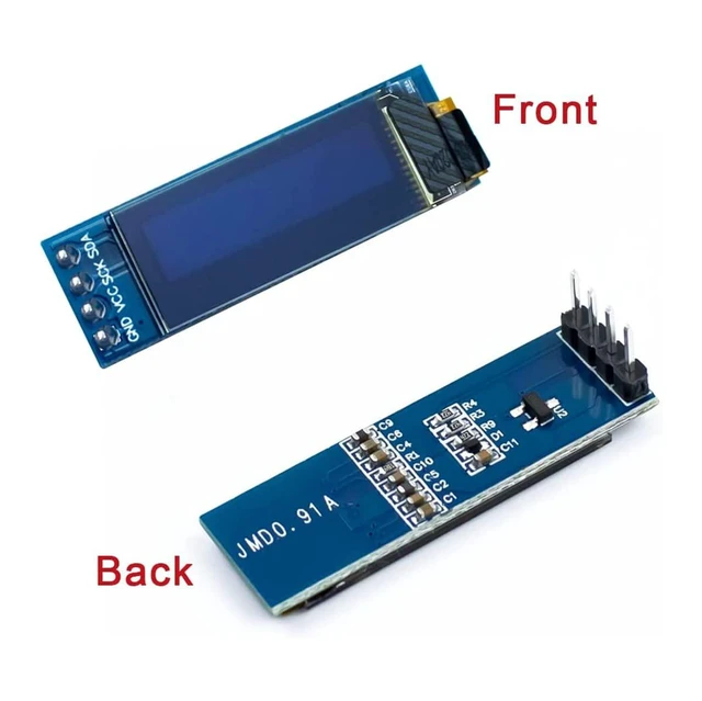 Alt view image 3 of 7 - 5 Pcs 0.91 Inch I2C IIC OLED Display Module OLED Screen DC 3.3V~5V Compatible wi