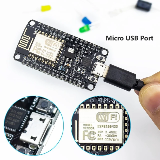 Alt view image 2 of 7 - 3Pcs ESP8266 ESP-12E CP2102 NodeMCU Lua Wireless Module Development Board for Ar