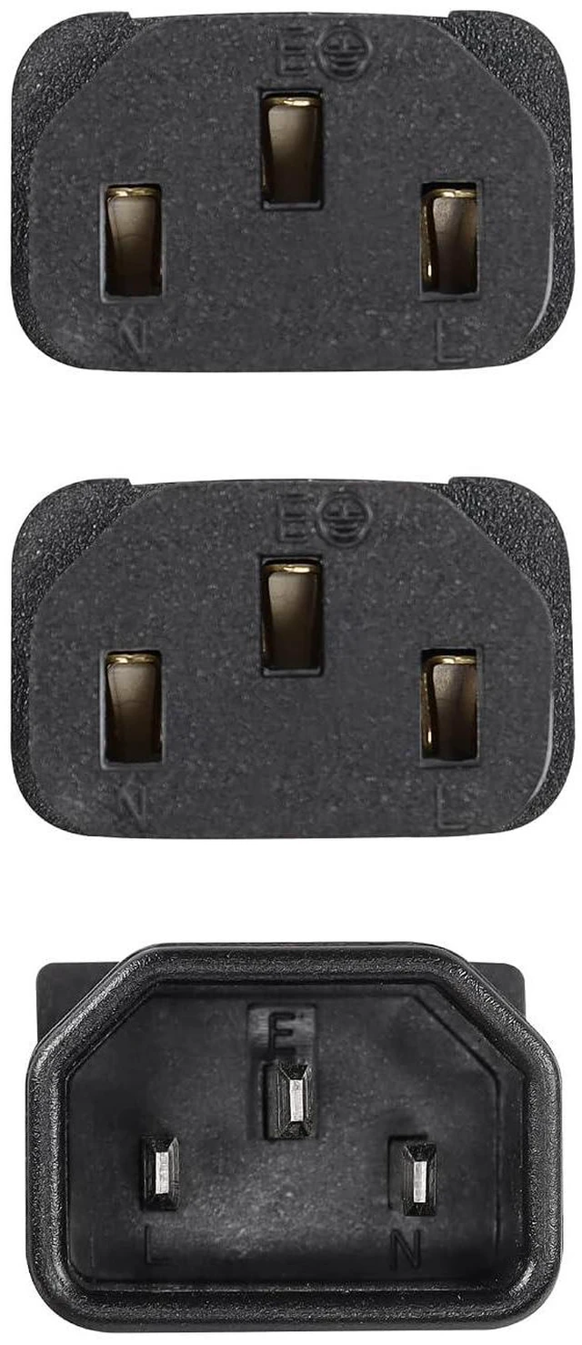 Alt view image 3 of 5 - 1FT IEC 320 C14 to Dual C13 Power Cable,C14 Male to 2X C13 Female Y Splitter AC