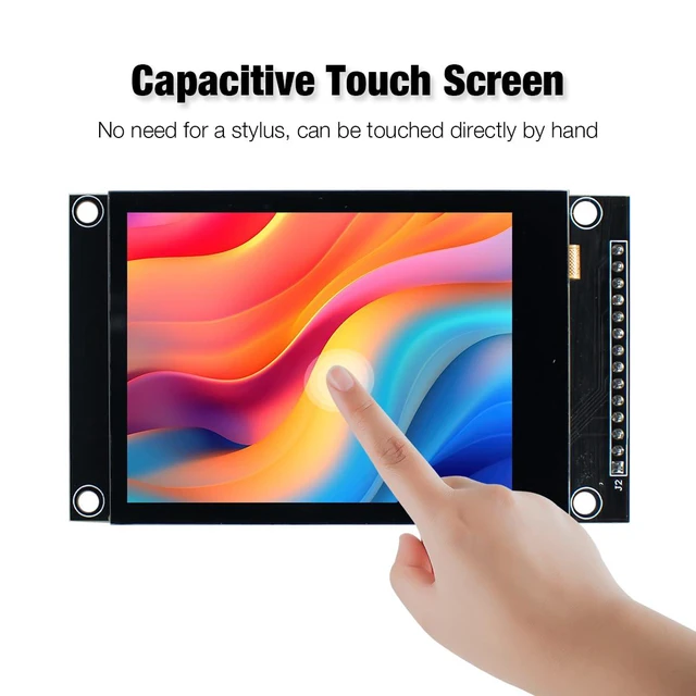 Alt view image 2 of 7 - 2.8 inch 240x320 IPS Capacitive Touch Screen SPI Serial ILI9341V Driver LCD Disp