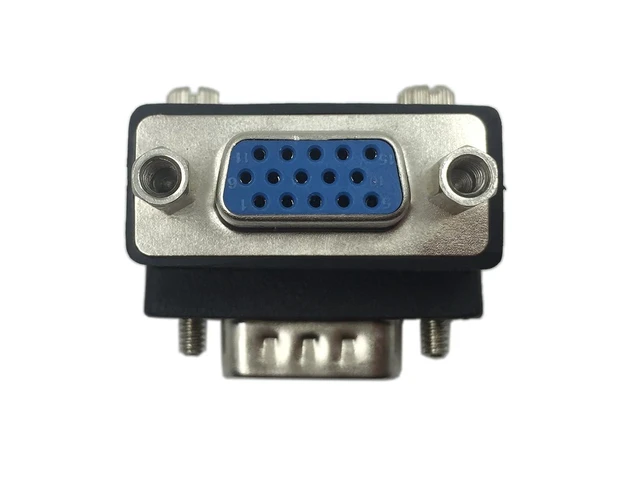 Alt view image 3 of 6 - 90 Degree VGA 15 Pin Male to Female Extension Cable Converter Adapter Coupler