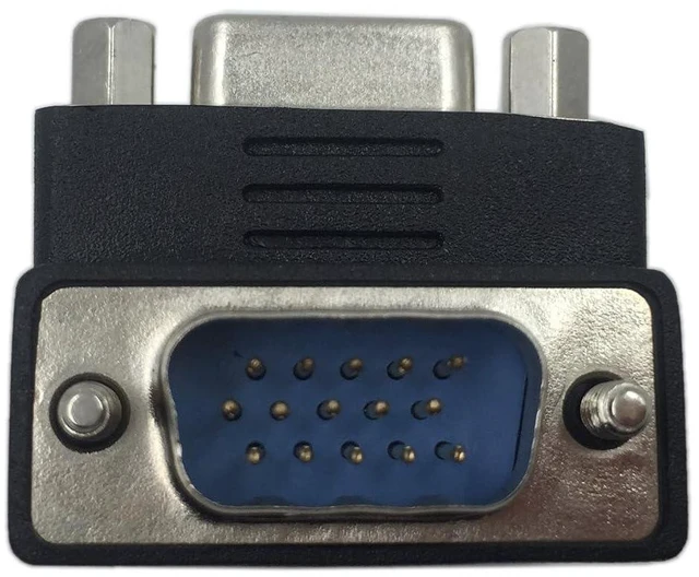 Alt view image 4 of 6 - 90 Degree VGA 15 Pin Male to Female Extension Cable Converter Adapter Coupler