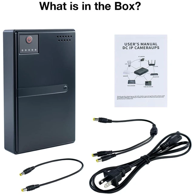 Alt view image 7 of 7 - Mini DC UPS Battery Backup Uninterruptible Power Supply 18W 5V/9V/12V/15V/24V Ou