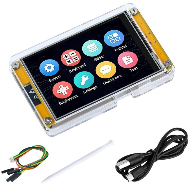 Main image of 4.0 Inch ESP32 Display Resistive Touchscreen with Acrylic Case, ILI9341 Driver 2